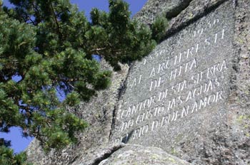 Monumento de la Peña del Arcipreste de Hita, Sierra de Guadarram