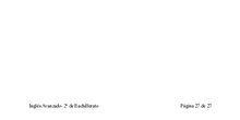 Programación Inglés Avanzado 2º Bachillerato