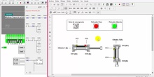Practica con autómata S7-200 y 2 cilindros neumáticos.