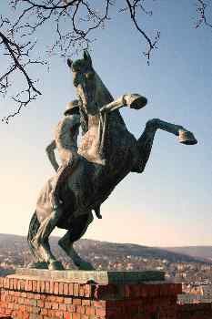 Estatua ecuestre del Castillo de Buda, Budapest, Hungría