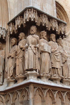 Detalle fachada, Catedral de Tarragona
