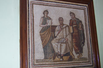 Virgilio y Las Musas, Museo del Bardo, Túnez