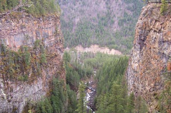 Cañón de la cascada Spahats, Parque Natural Wells Gray Country,