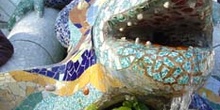 Fuente del Lagarto, Parque Güell, Barcelona