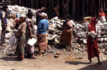 Trabajadores del Monasterio de Rumtek, Sikkim, India
