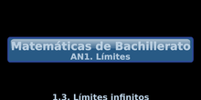 AN1. 1.3 Límites infinitos