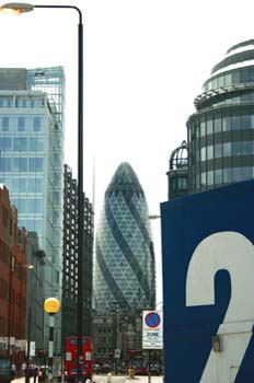 La City y Saint Mary Axe, Londres