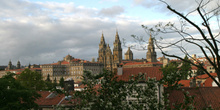 Vistas desde Parque de la Alameda, Santiago de Compostela, La Co