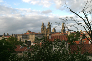 Vistas desde Parque de la Alameda, Santiago de Compostela, La Co