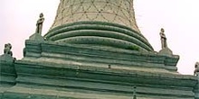 Detalle de cúpula en templo budista, Phnom Penh, Camboya