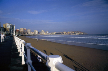 Playa de San Lorenzo, Gijón, Principado de Asturias