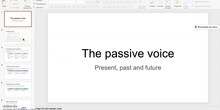 The Passive Voice (present, past and future)