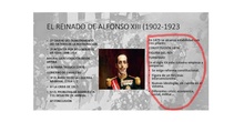 EL REINADO DE ALFONSO XIII (1902-1923)