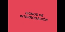 PRIMARIA - 1º - SIGNOS DE INTERROGACIÓN - LENGUA - FORMACIÓN