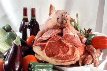 Lomo y carne de Retinto y presa, solomillo y cochino ibéricos