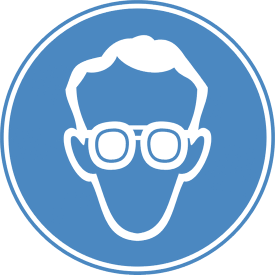 Usar protección de ojos