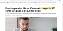 Pensión para familiares cheque de 550. Profesor PS Ingeniero Informático Eduardo Rojo Sánchez
