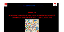 Anexo 22. Trastorno del aprendizaje de las matemáticas