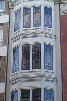 Fachada en Calle Mayor de Palencia, Castilla y León