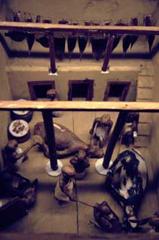 Escultura representación  de un sacrificio, Egipto
