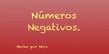 PRIMARIA- 6º- MATEMÁTICAS- NÚMEROS NEGATIVOS- NICO C.- FORMACIÓN 