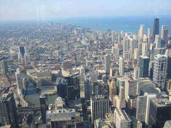 Vistas aéreas de Chicago, Estados Unidos