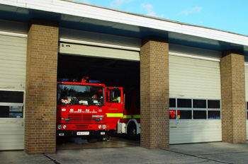 Entrada a Parque de Bomberos
