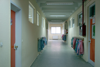 Pasillo de una escuela