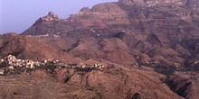 Paisaje en las proximidades de Hajjah, Yemen