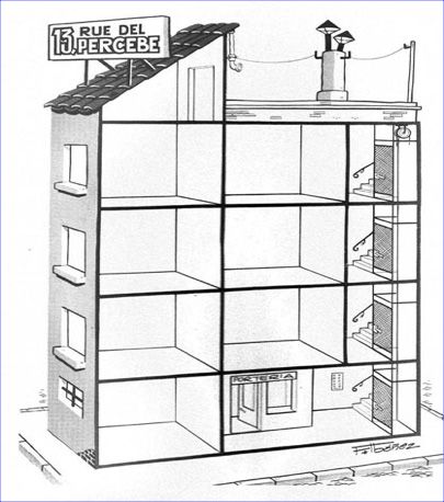 Plantilla de cómic de 13 rue