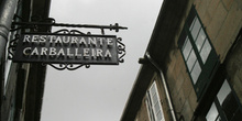 Cartel de un restaurante, Santiago de Compostela, La Coruña, Gal