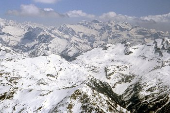 Montañas desde la cima