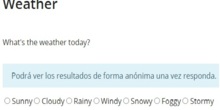 English survey weather