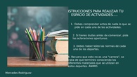 Instrucciones Actividades