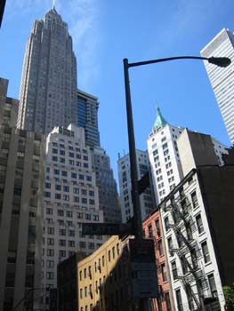 Rascacielos visto desde abajo