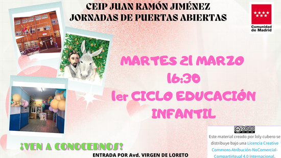 Jornada puertas abiertas E. Infantil 0-3