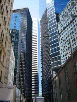 Reflejos en rascacielos