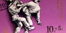 Sello conmemorativo de los Juegos Olímpicos de Moscú 80