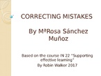 Correcting mistakes