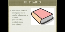	 PRIMARIA - 5º A - EL DIARIO - LENGUA Y LITERATURA 