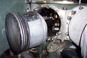 Pistón de un motor en estrella