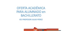 Orientación académica para bachillerato