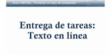 Entrega de tarea: Texto en línea