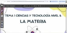VÍDEO 1 (PARTE A) TEMA 1 CIENCIAS Y TECNOLOGÍA II