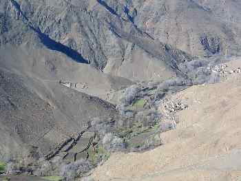 Valle cerca de Agouim, Marruecos