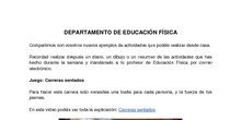 EDUCACIÓN FÍSICA EN CASA