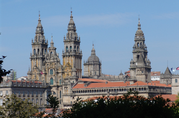 Vista general de la Catedral de Santiago de Cpmpostela, La Coruñ