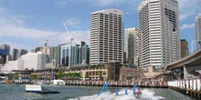 Sydney: exhibición acuática en Darling Harbour, Australia