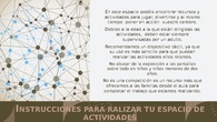 INSTRUCCIONES PARA REALIZAR TU ESPACIO DE ACTIVIDADES
