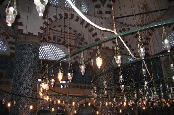 Interior del Rüstem Pasa Camii, Estambul, Turquía